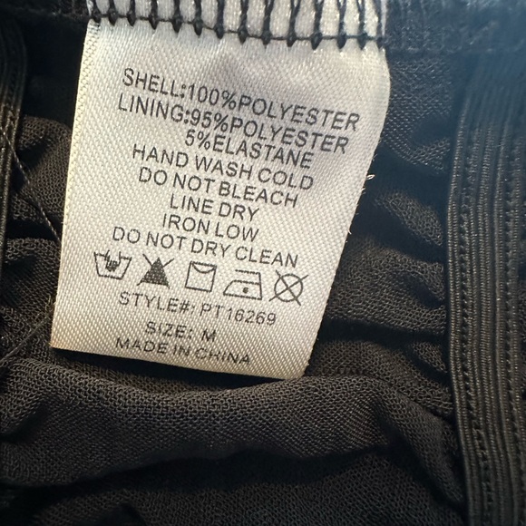 Papermoon Black Ruched Tank Top - Picture 3 of 3